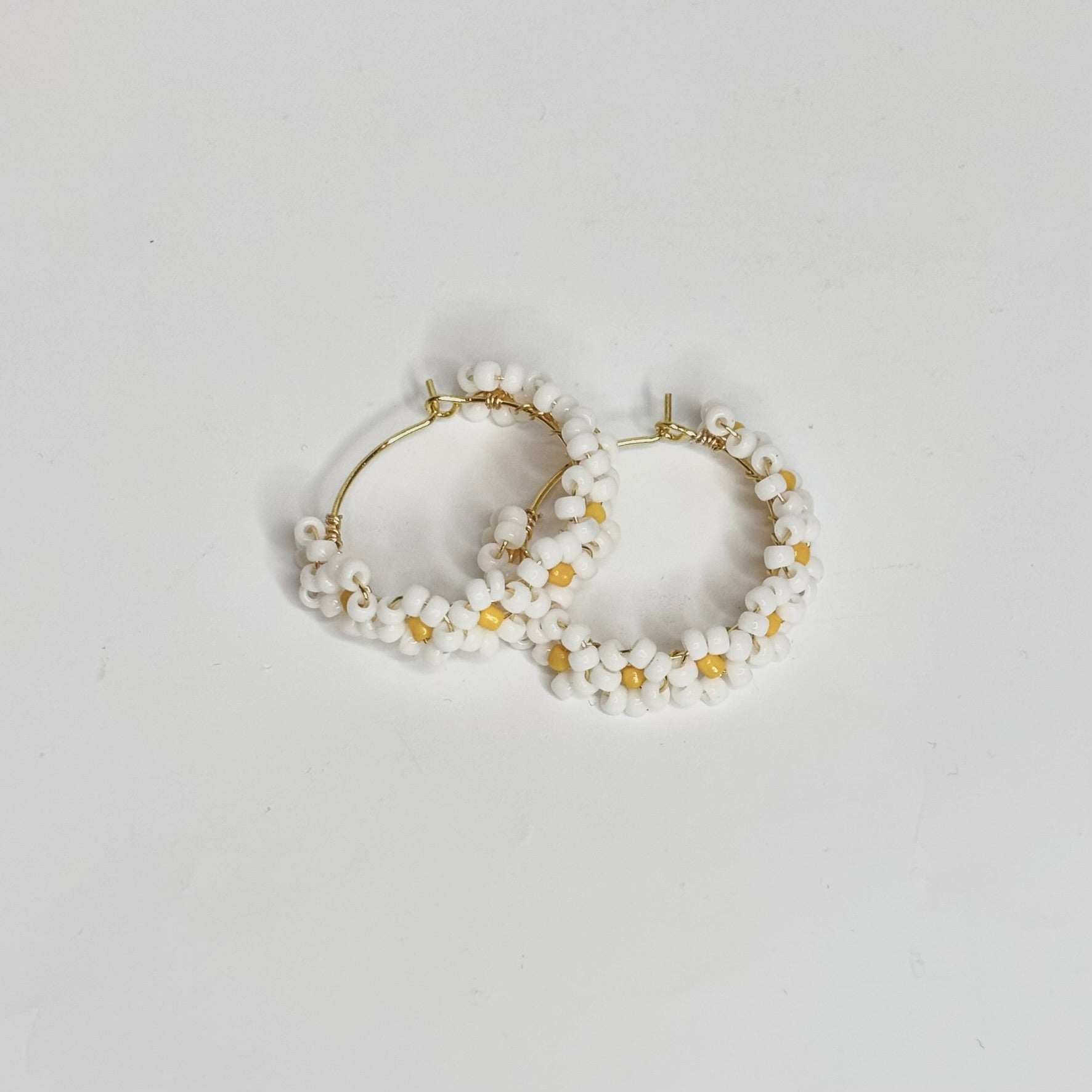 Flower Hoop Earrings