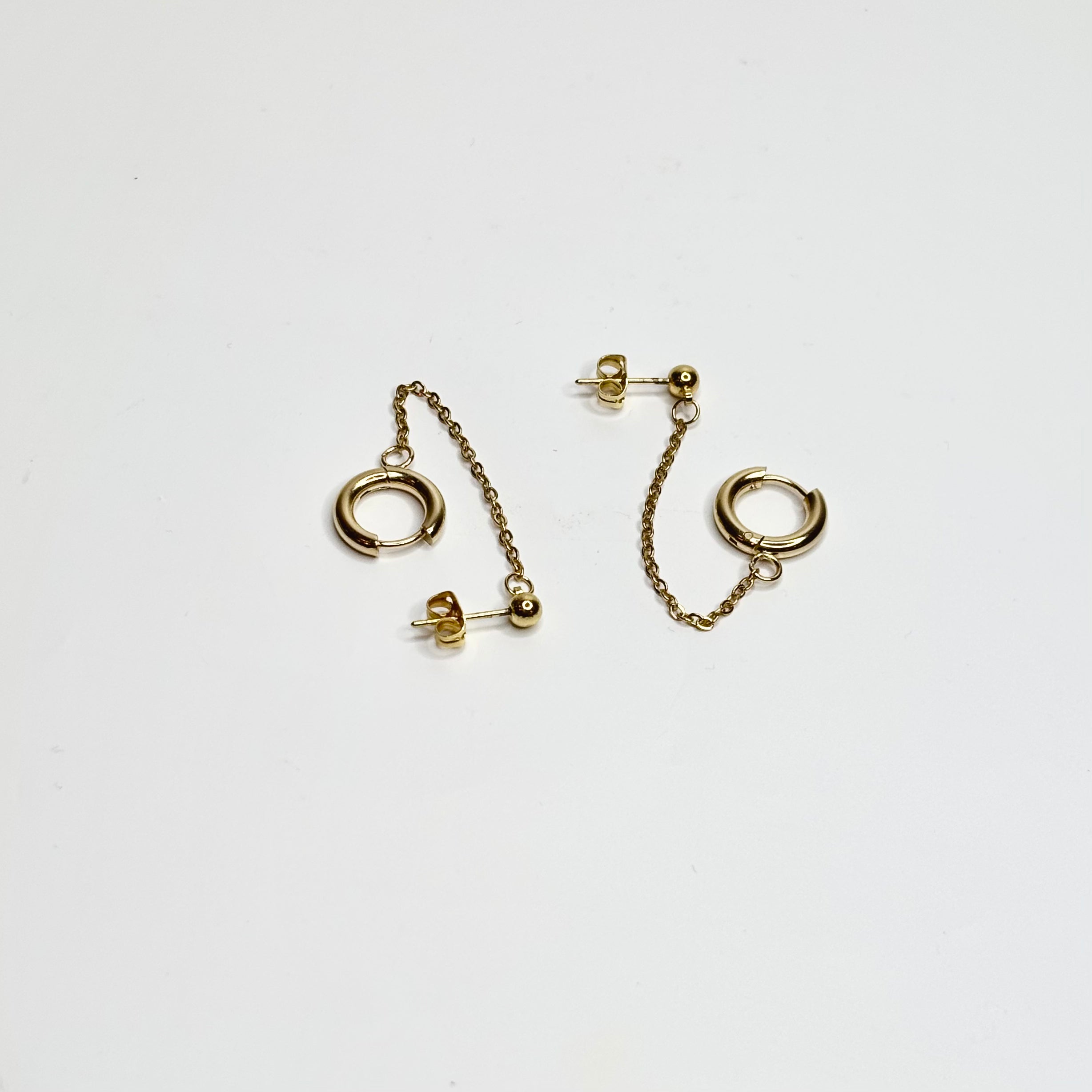 Clicker And Ball Chain Hoops