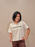 FREEDOM cropped t-shirt
