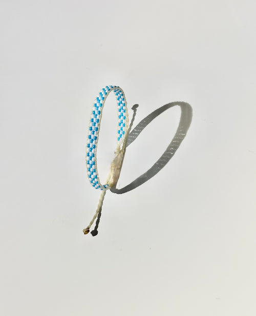 Checkered Bracelet, Blue