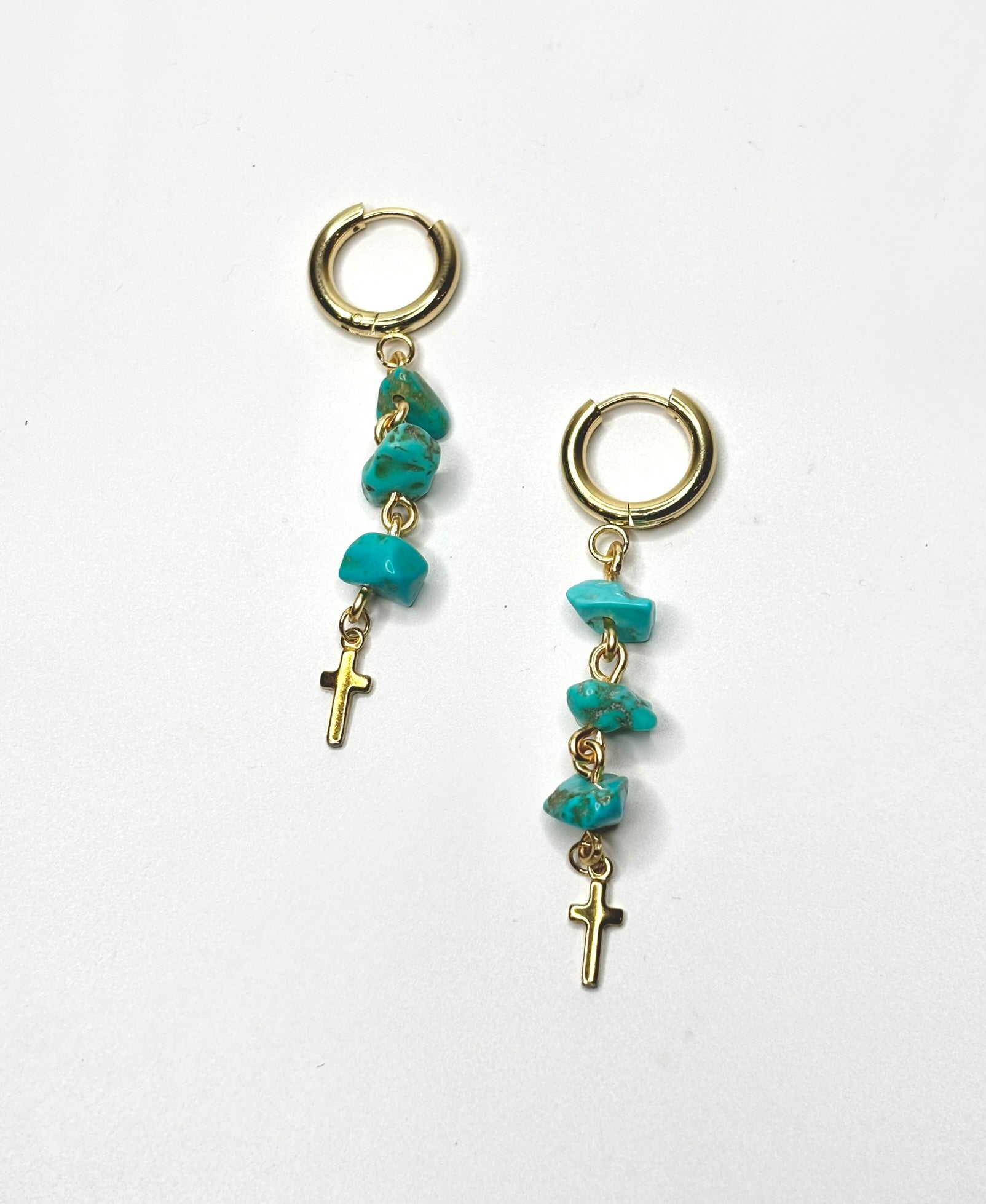 Turquoise Cross Clickers