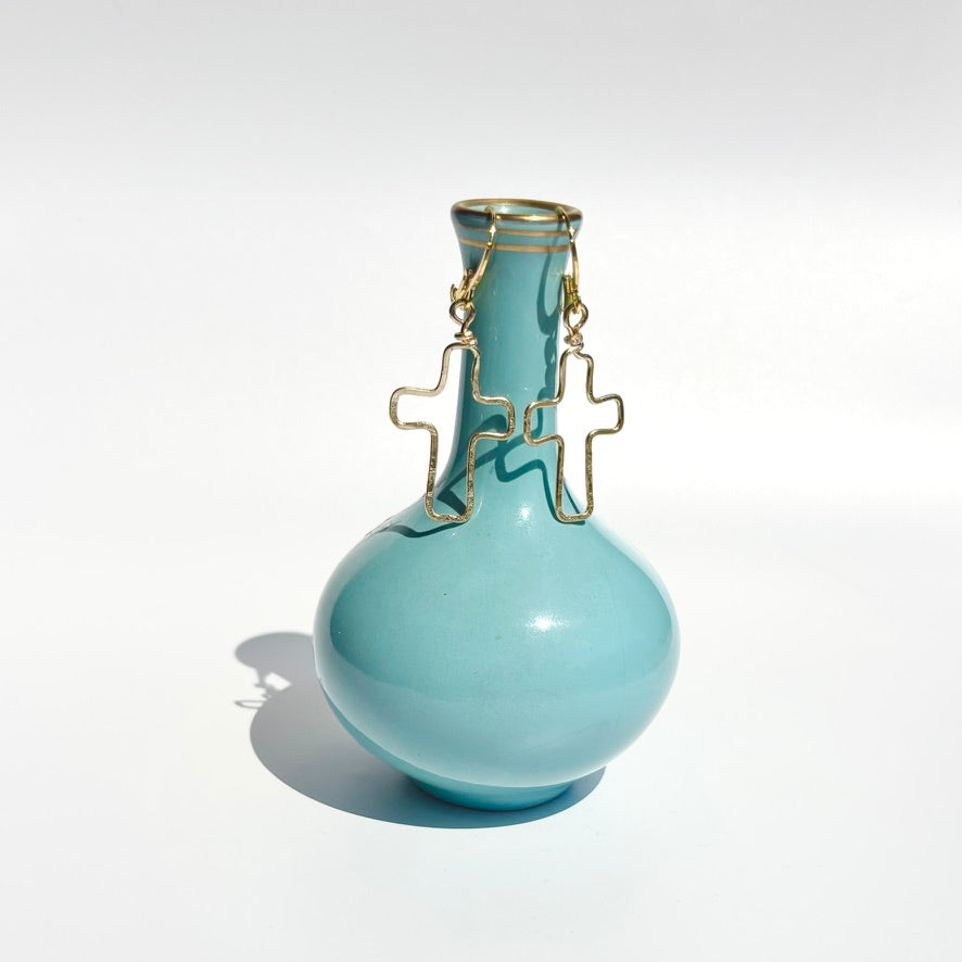 Outline Cross Dangles