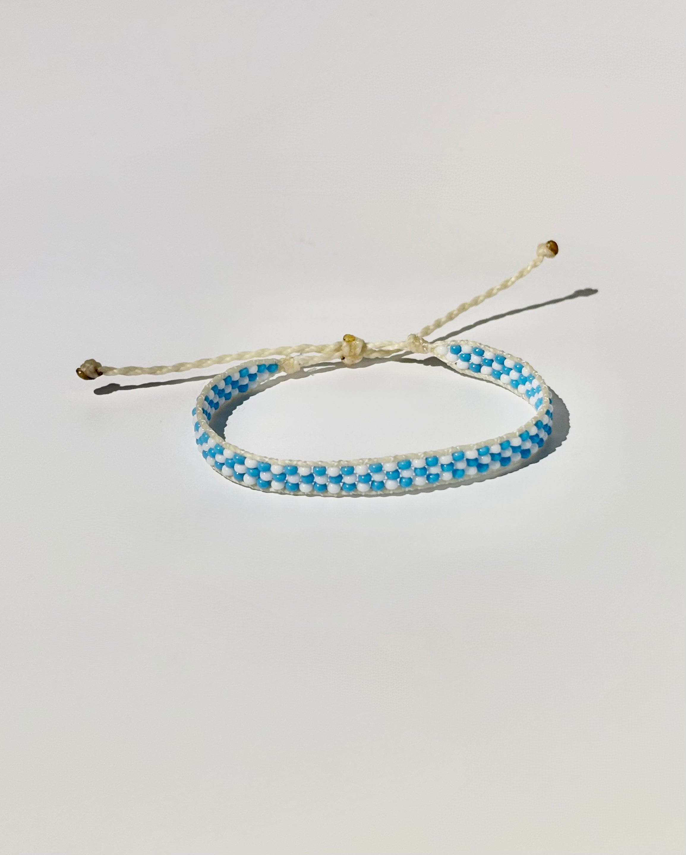 Checkered Bracelet, Blue