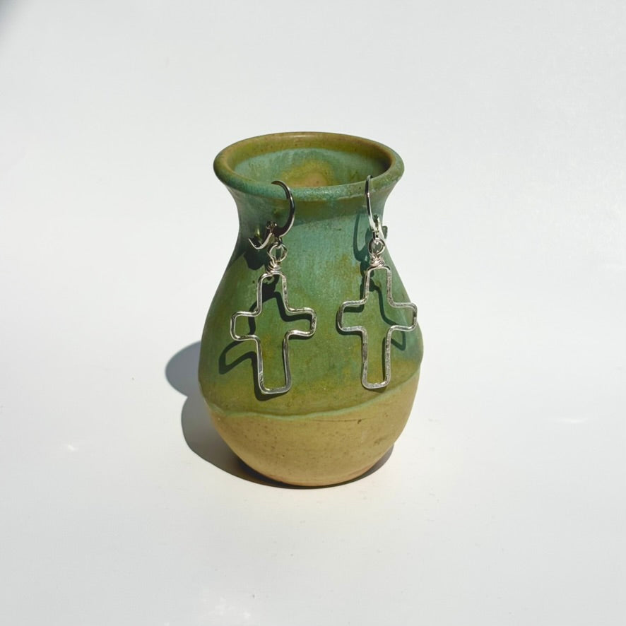 Hallowed Hammered Cross Dangles