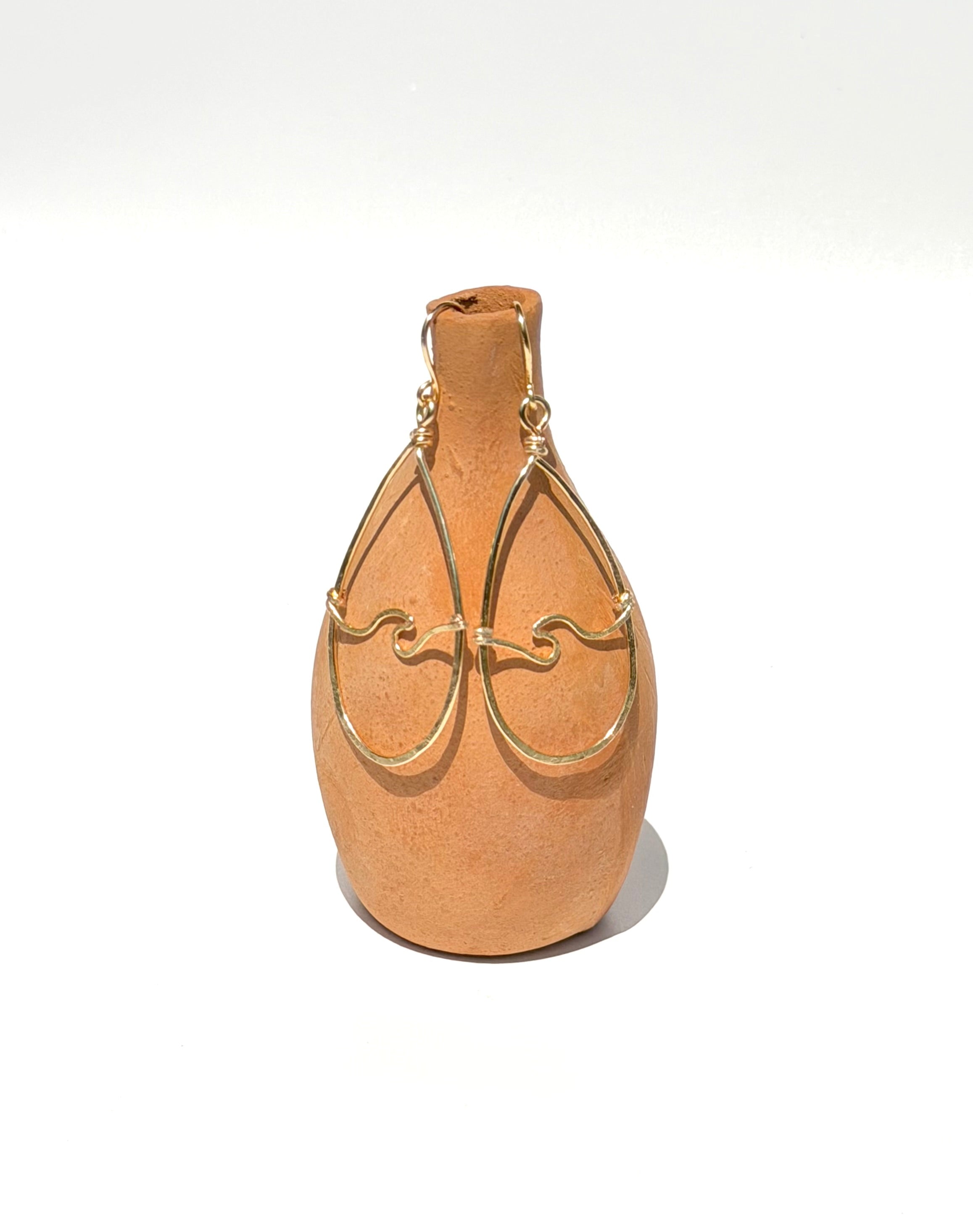 Wind+Wave Earrings (teardrop shape)