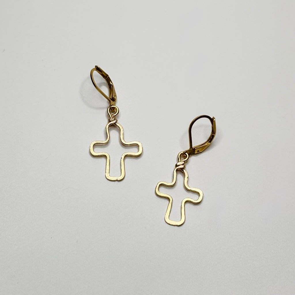 Outline Cross Dangles