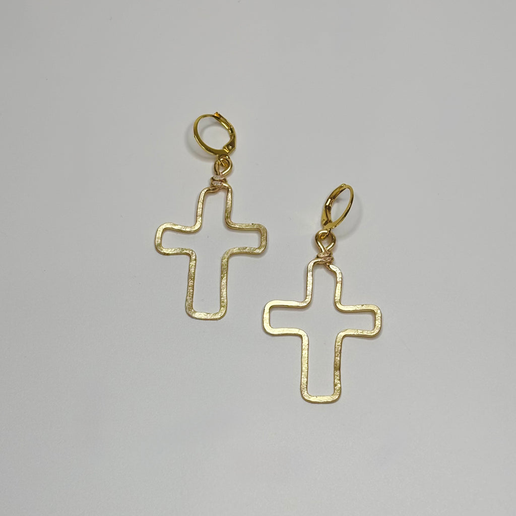 Outline Cross Dangles