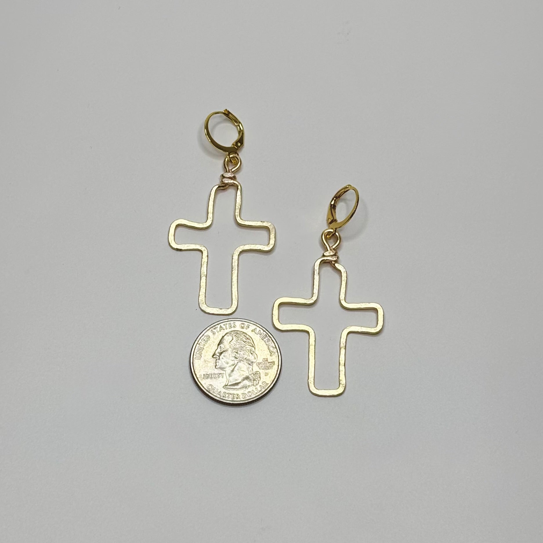 Outline Cross Dangles