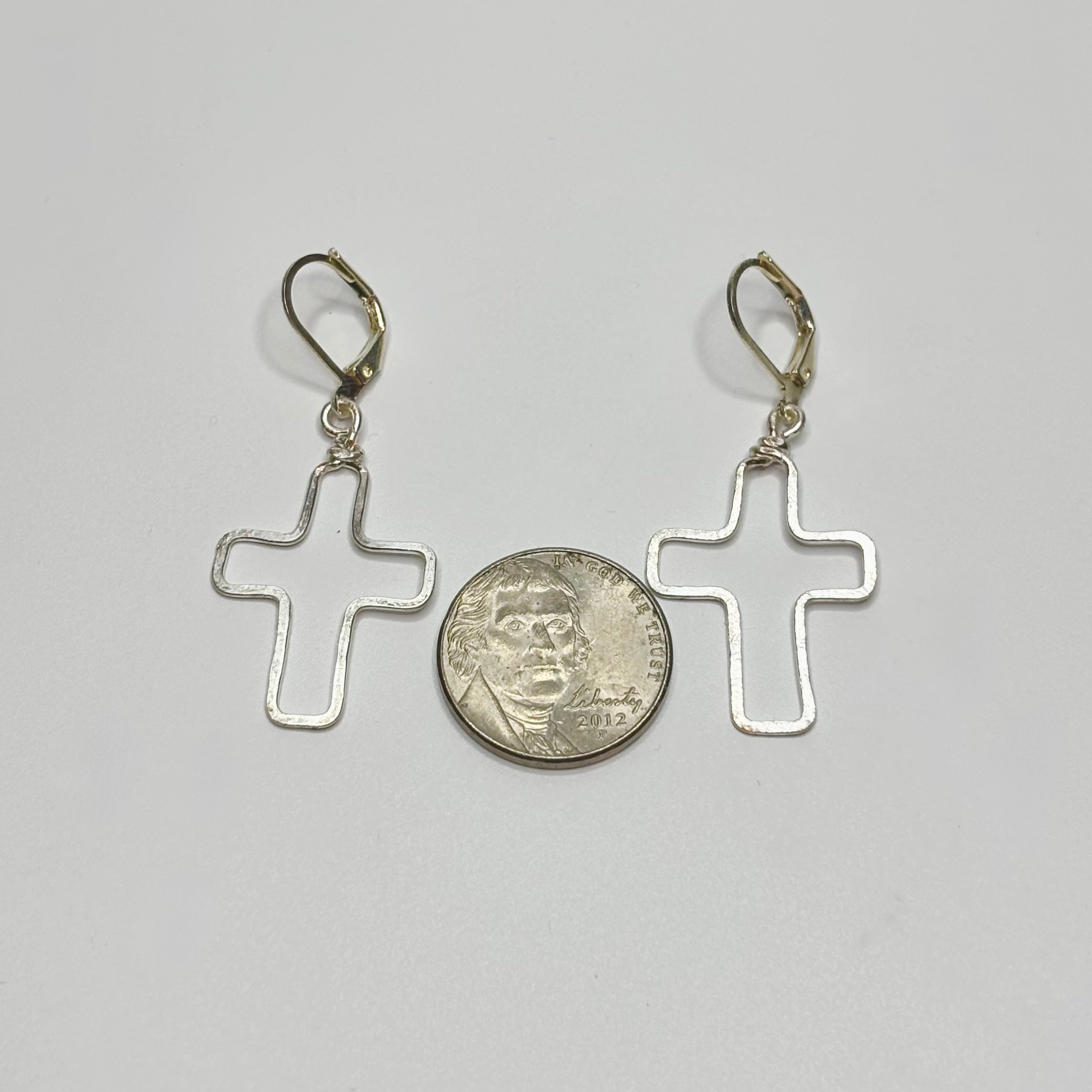 Outline Cross Dangles