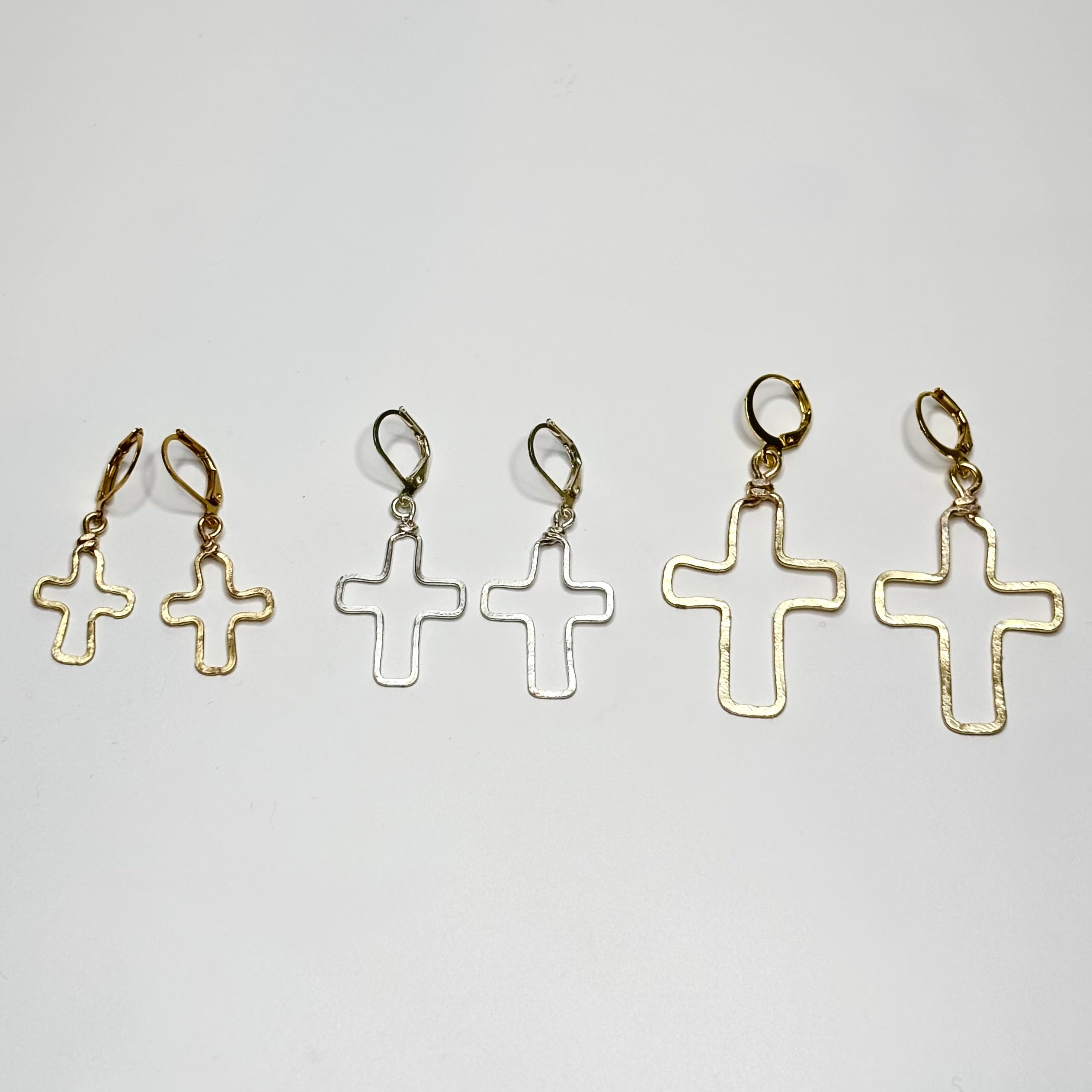 Outline Cross Dangles