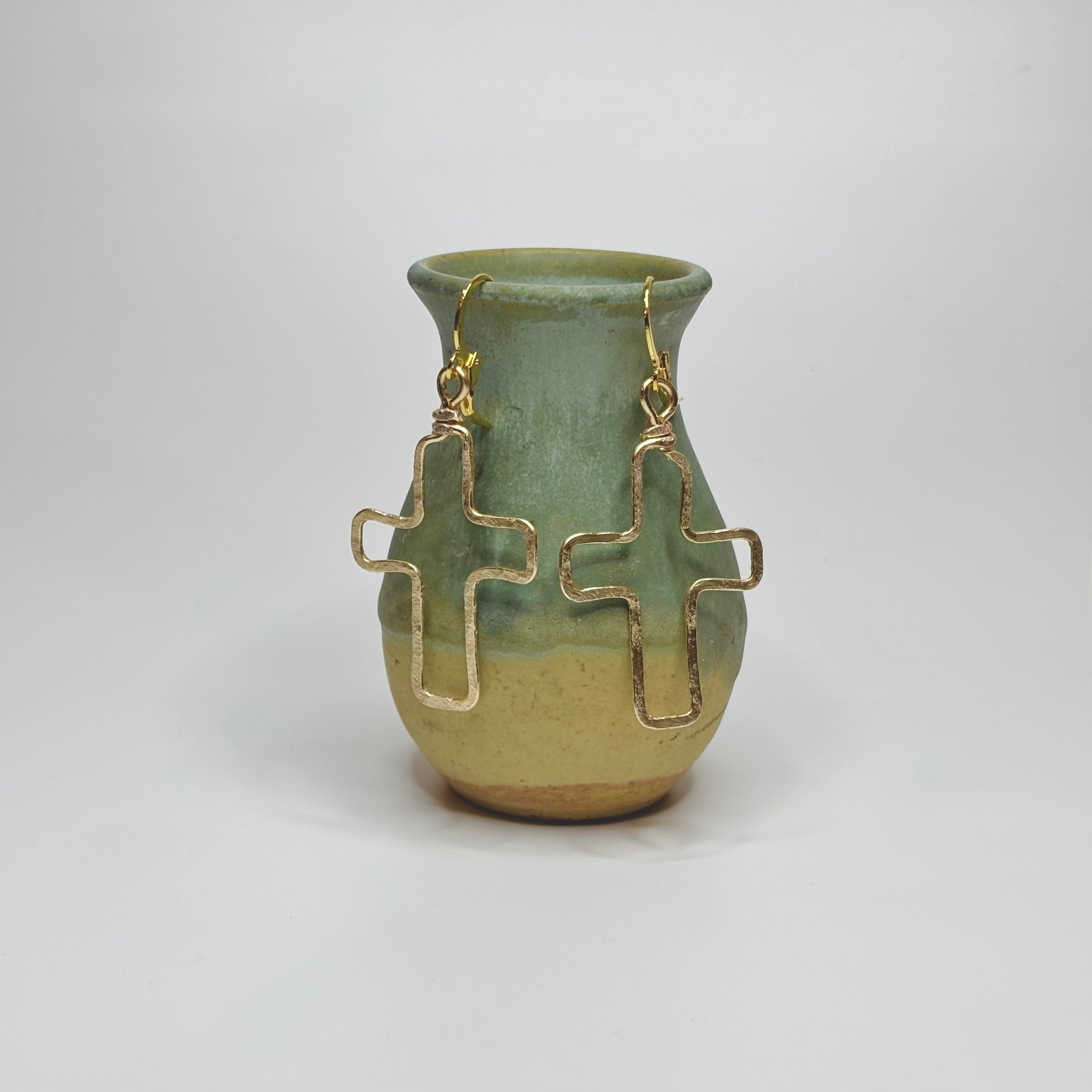 Outline Cross Dangles