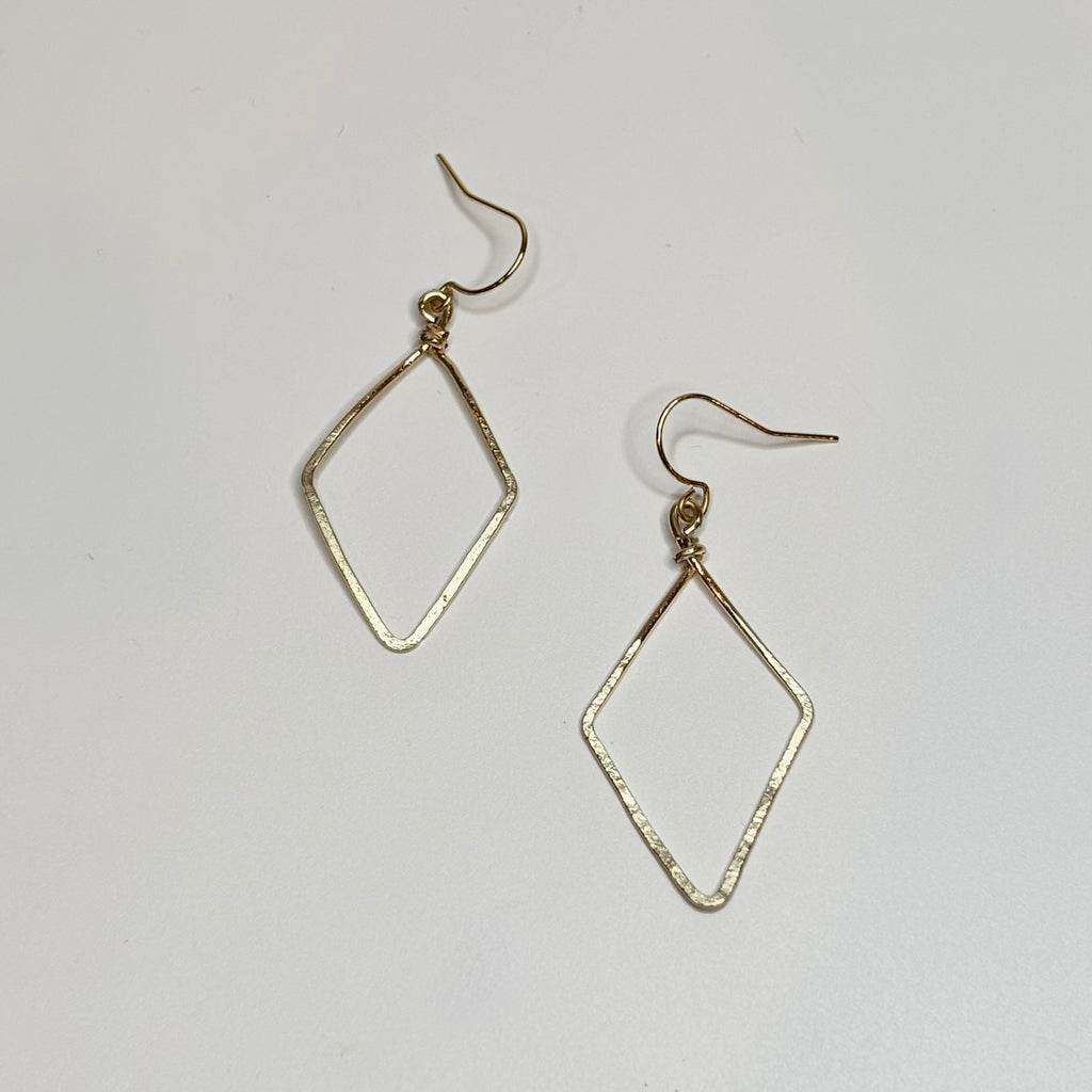 Hammered Diamond Dangles