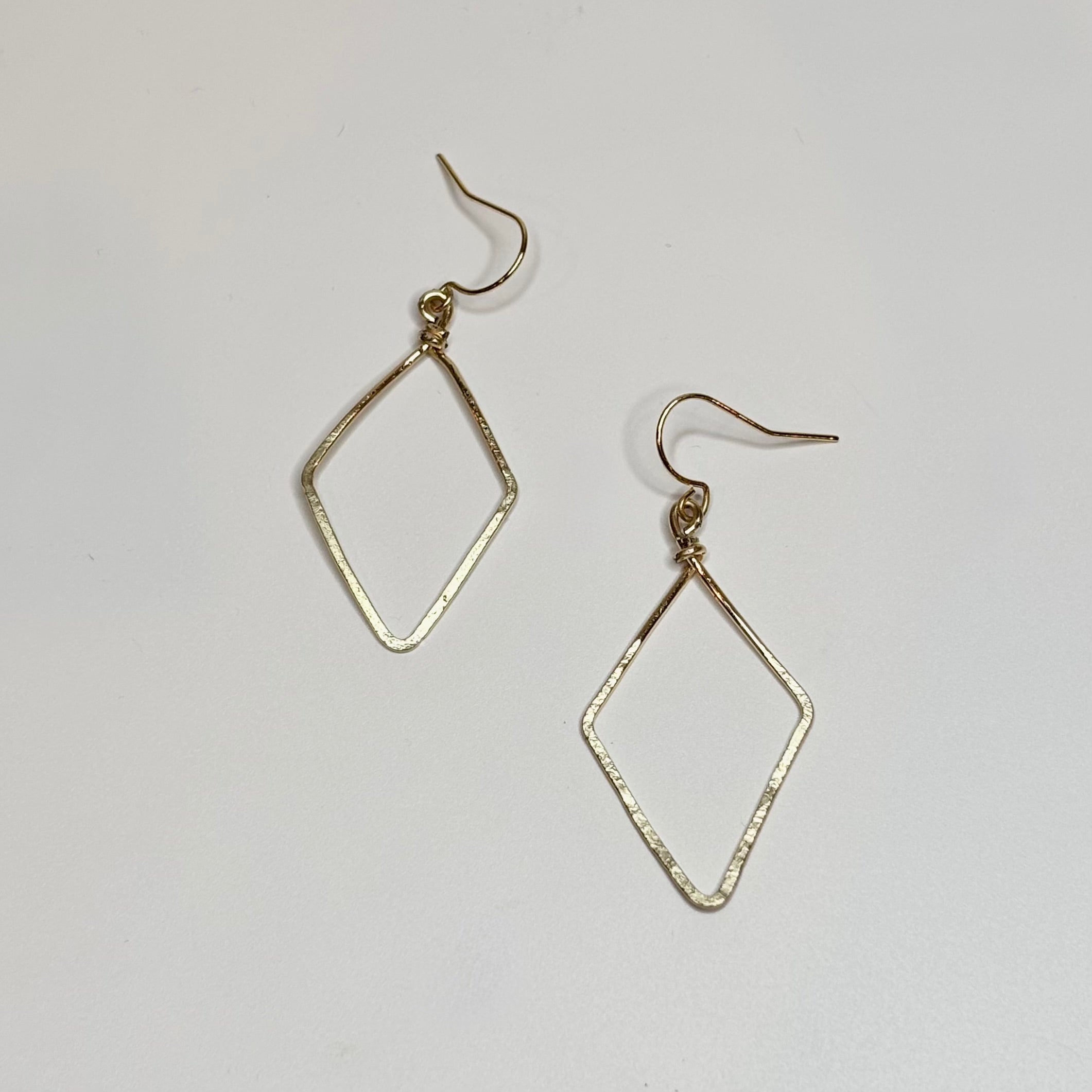 Hammered Diamond Dangles