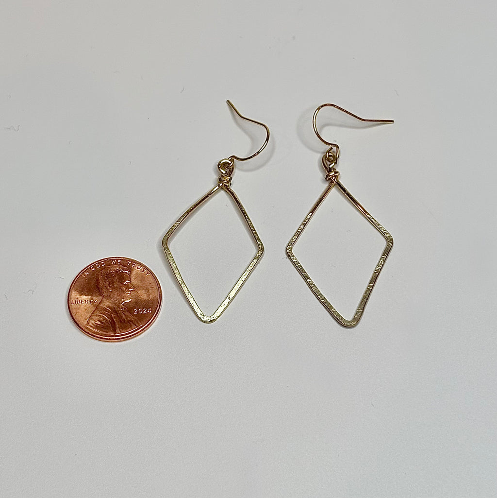 Hammered Diamond Dangles