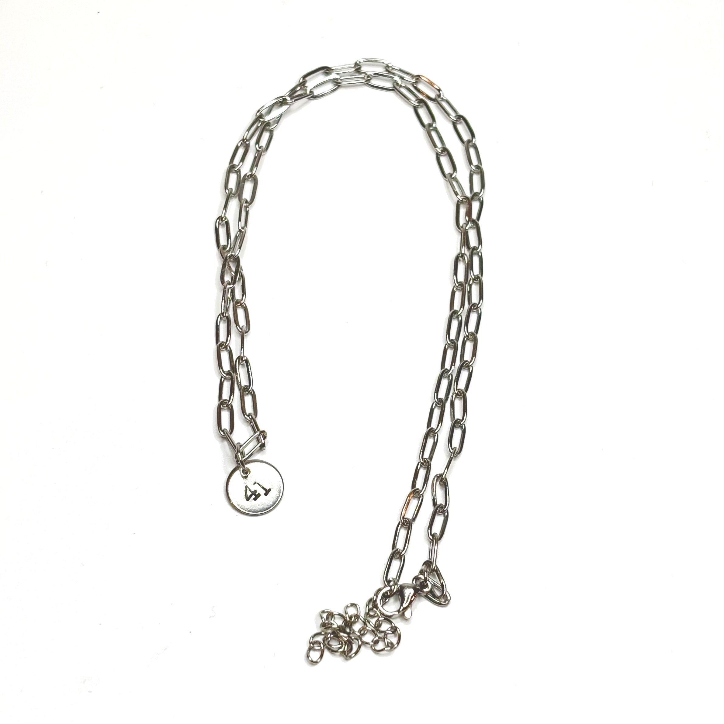 41 Necklace, Silver