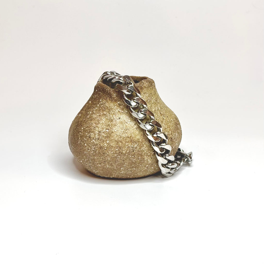 Mens thick cuban link bracelet