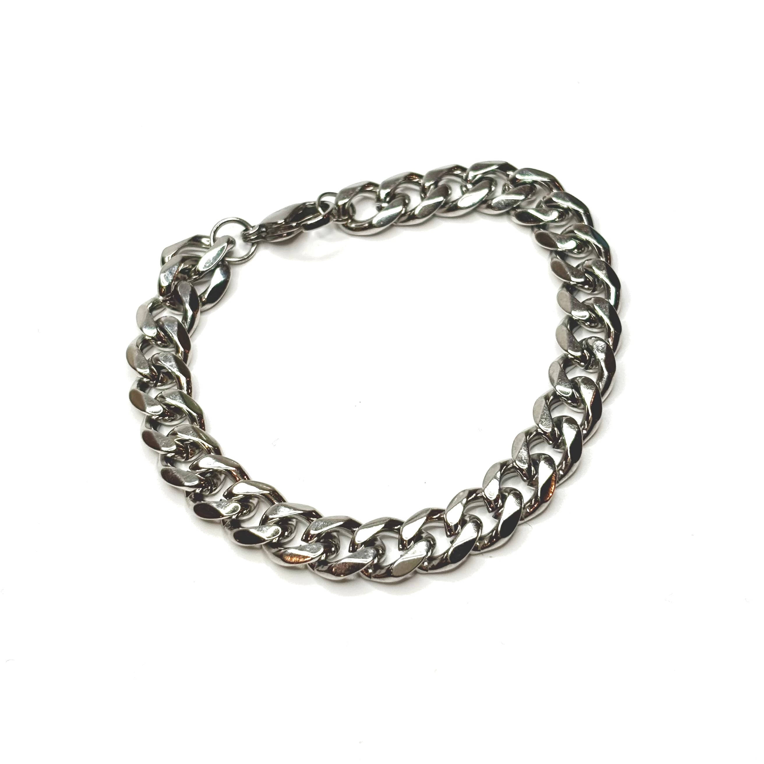 Mens thick cuban link bracelet