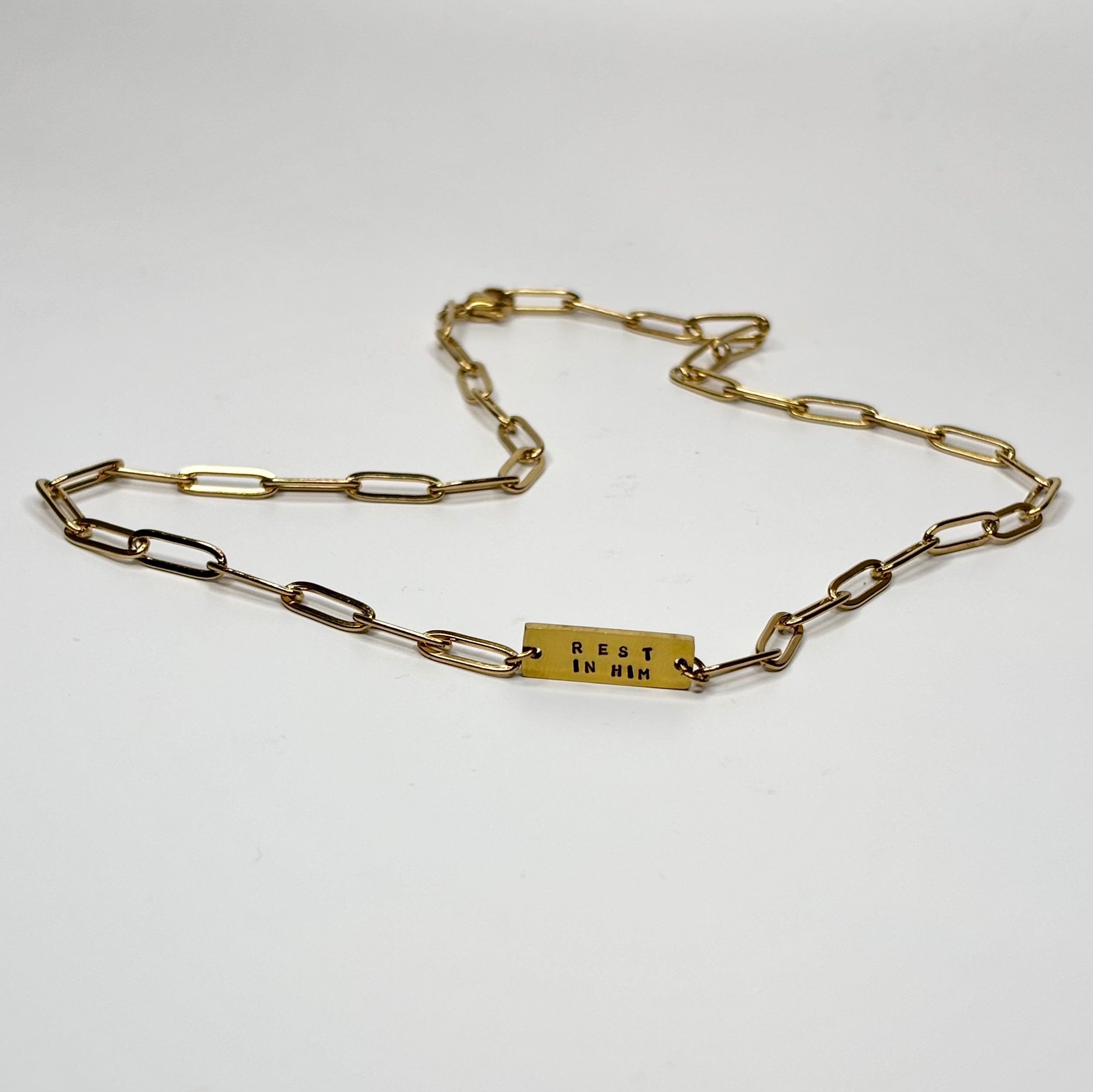 Rest In Him Necklace