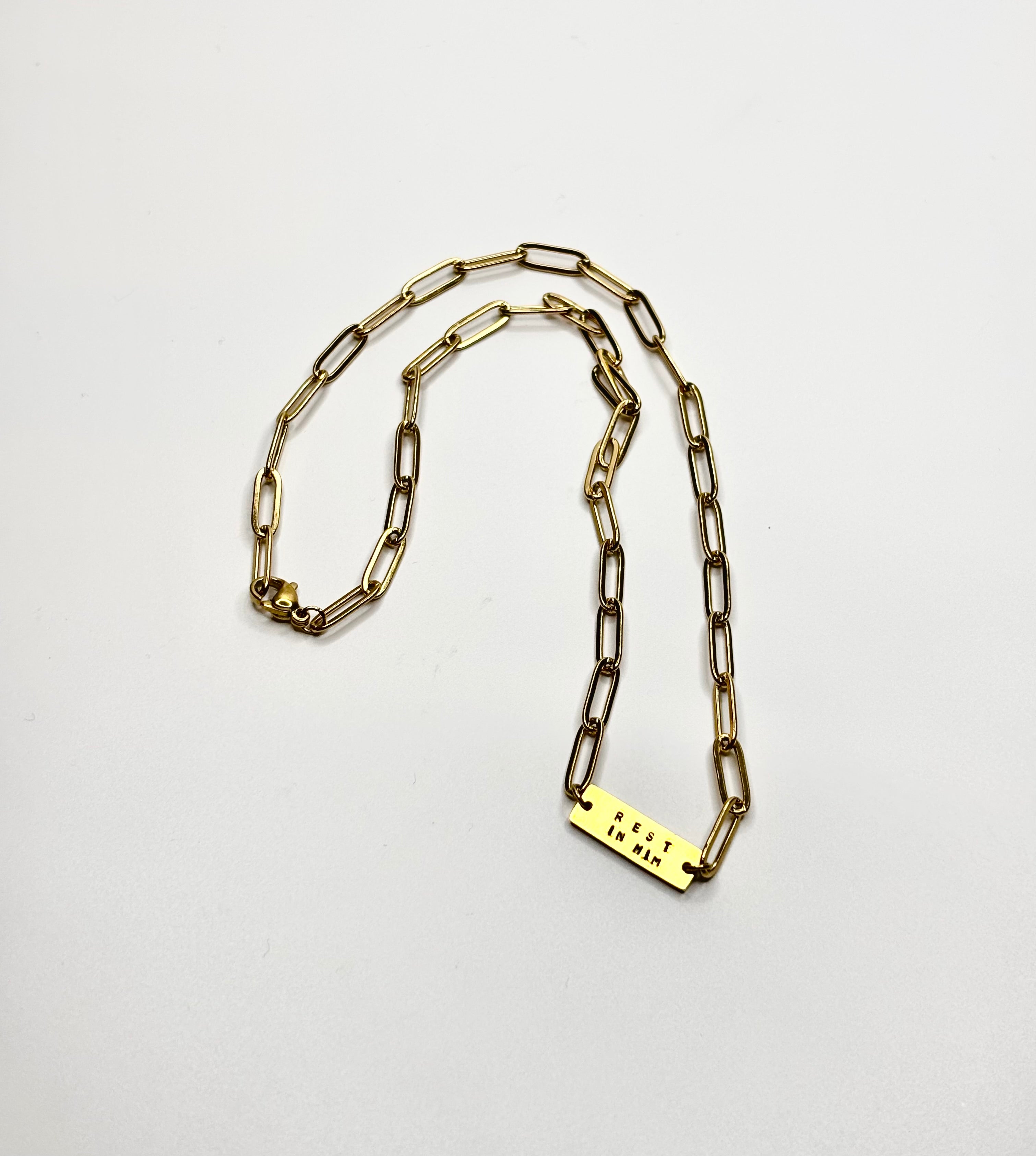 Rest In Him Necklace