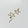 Hammered Star Earrings