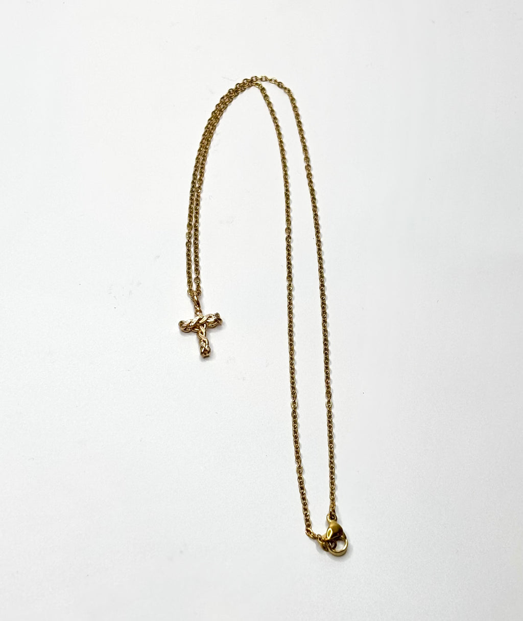 The Twist Cross Necklace
