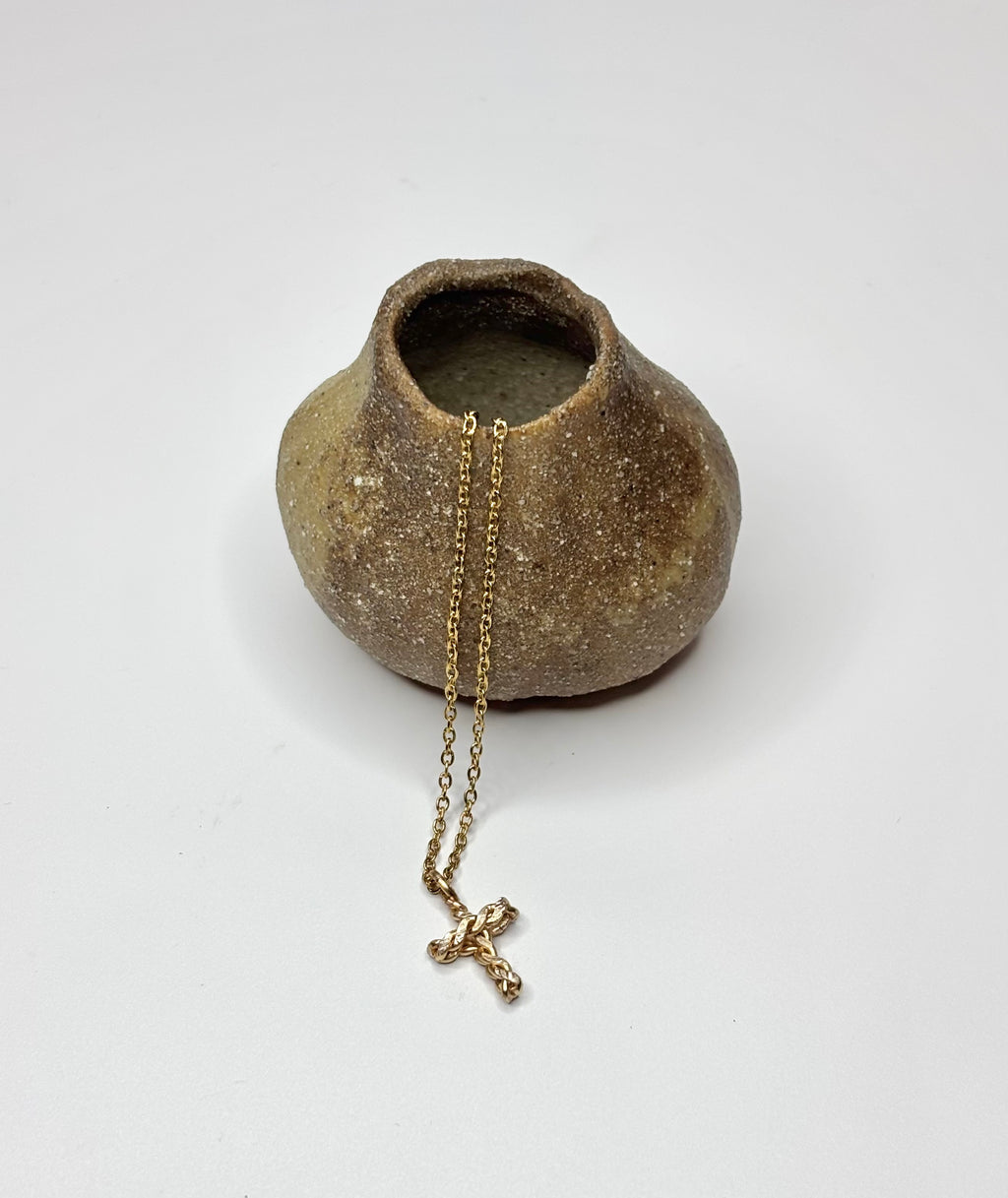 The Twist Cross Necklace
