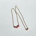 Pink Quartz Bead Necklace