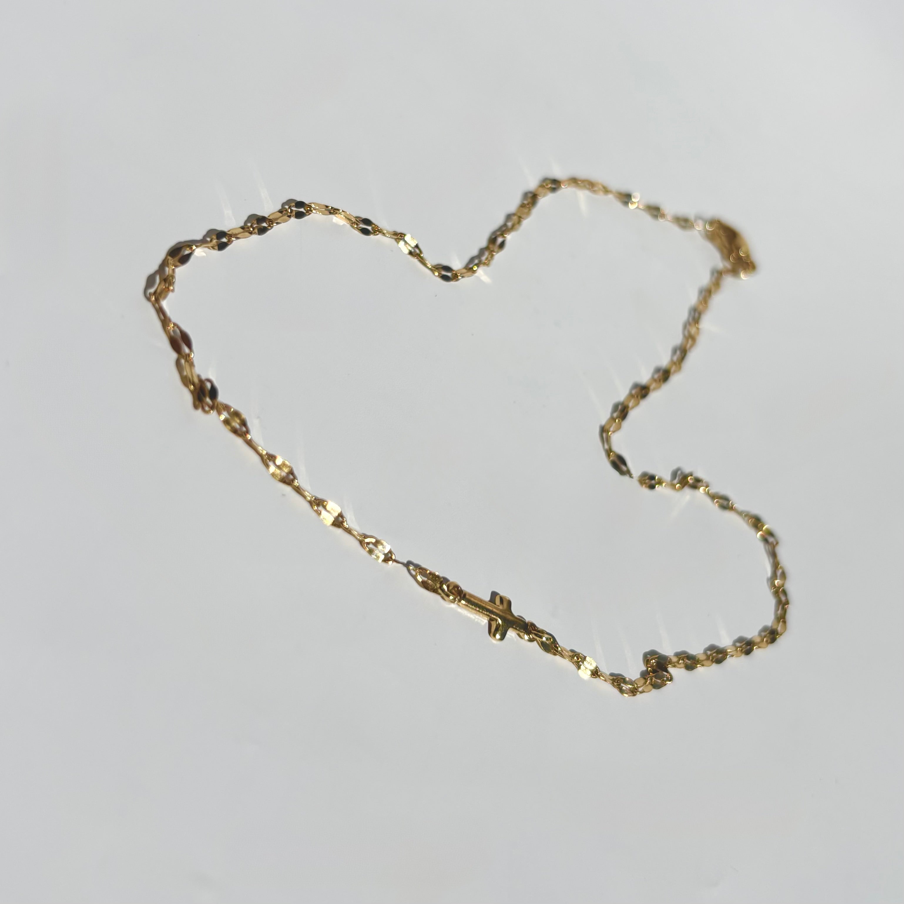 Sparkle Horizontal Cross Choker