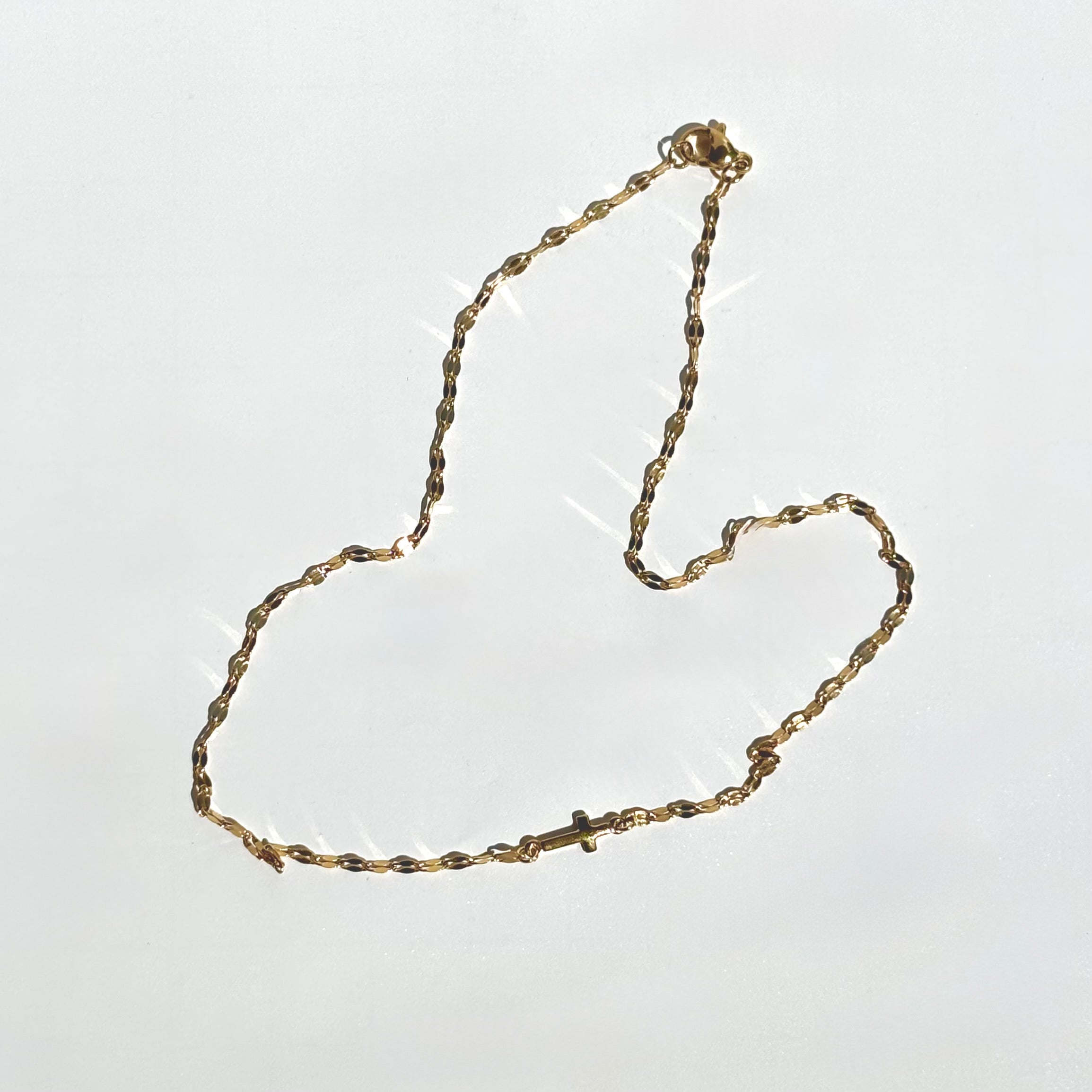 Sparkle Horizontal Cross Choker