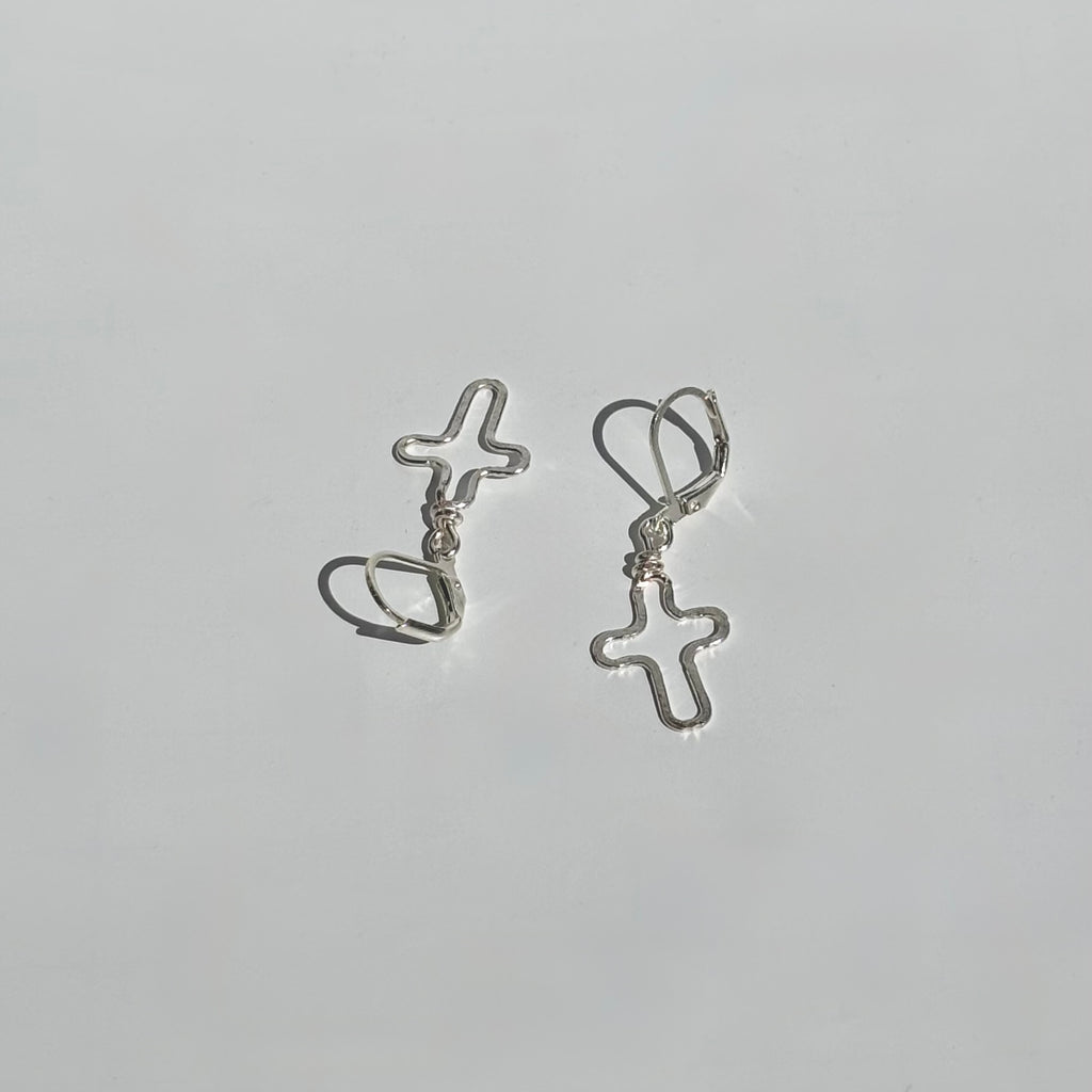 Outline Cross Dangles