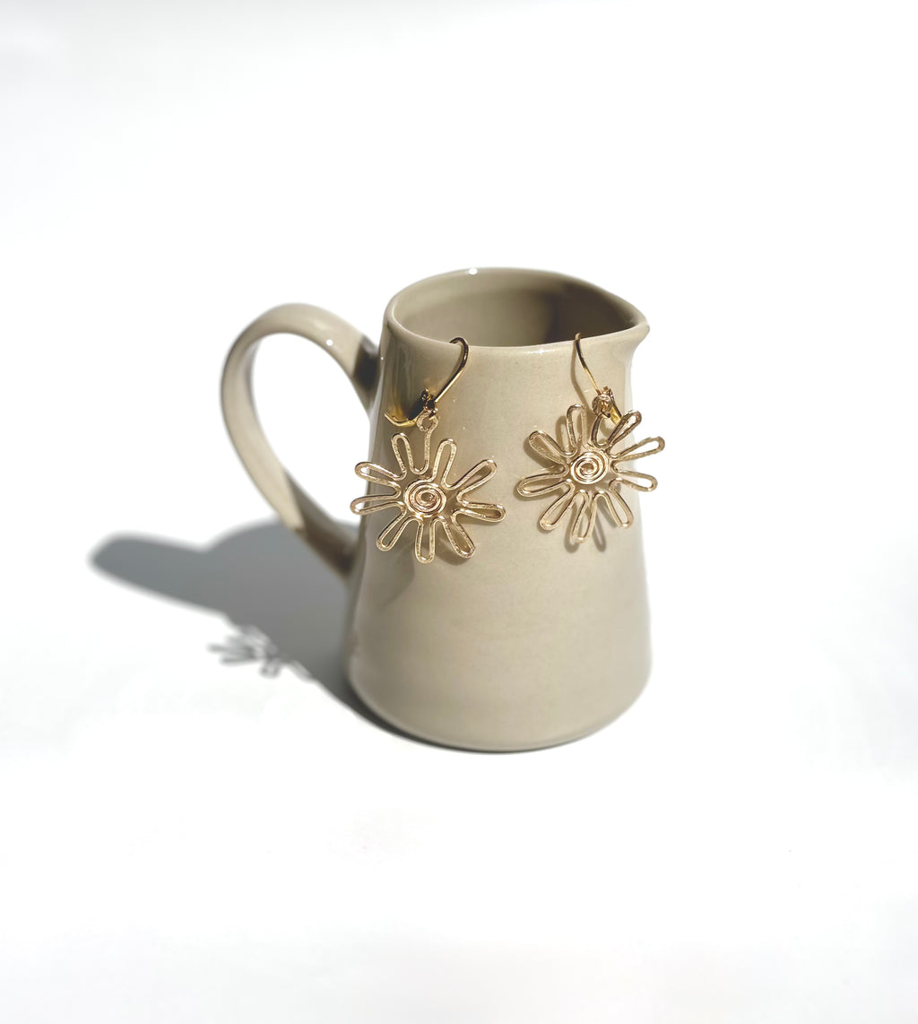 Swirl Flower Dangles