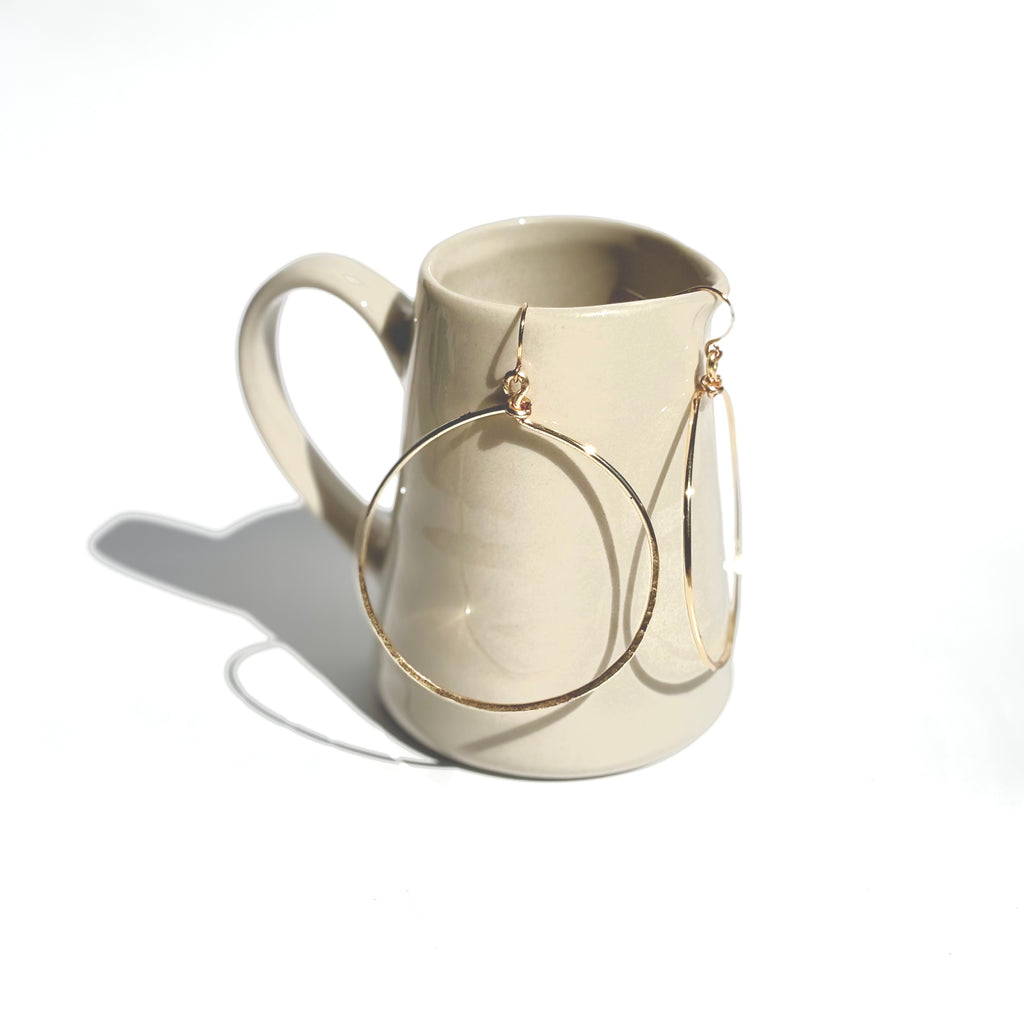 Hammered Circle Dangles