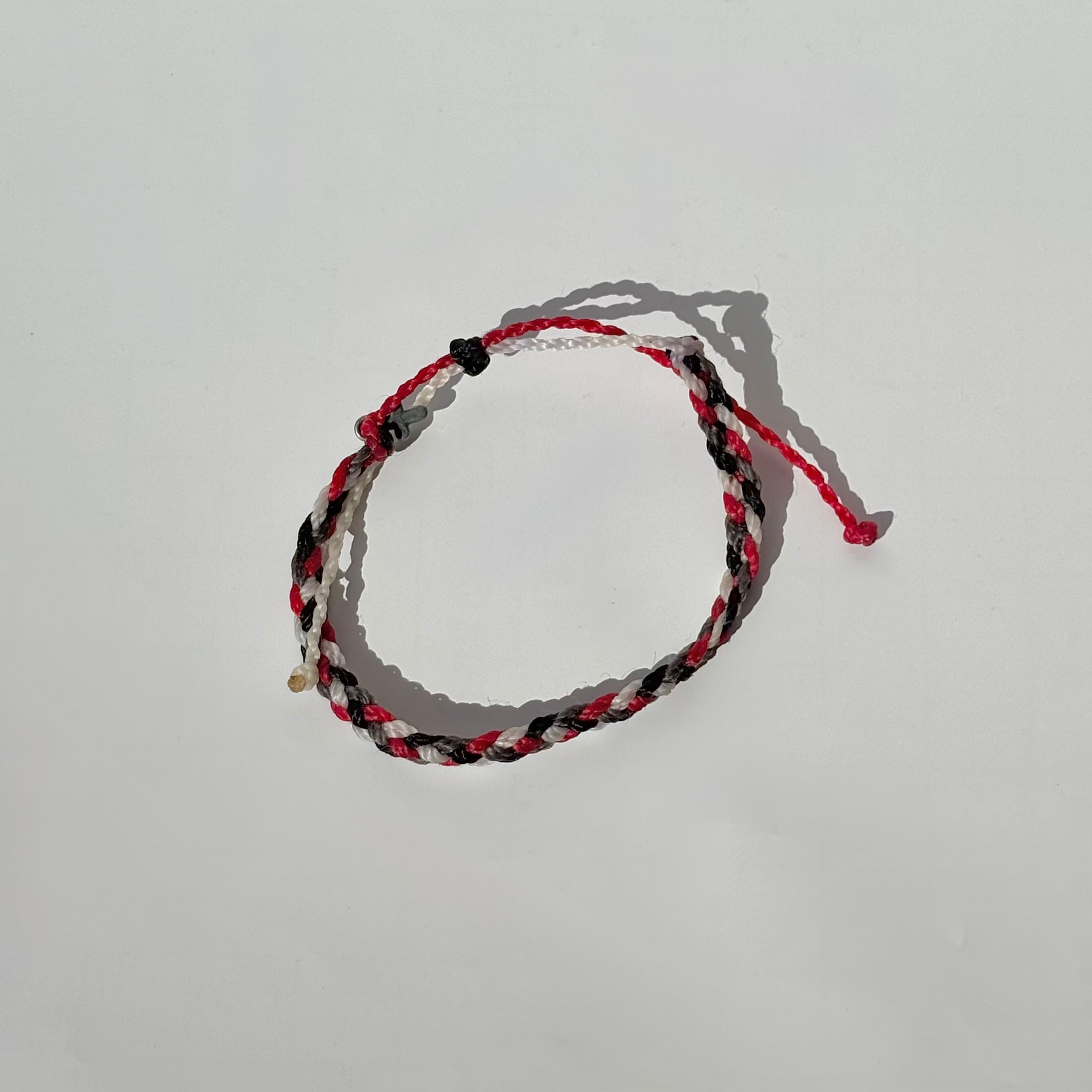 Buckeyes braided bracelet