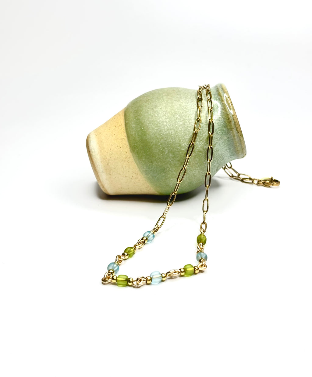 Sea Glass Bead necklace