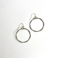 Silver Guitar String Hoops