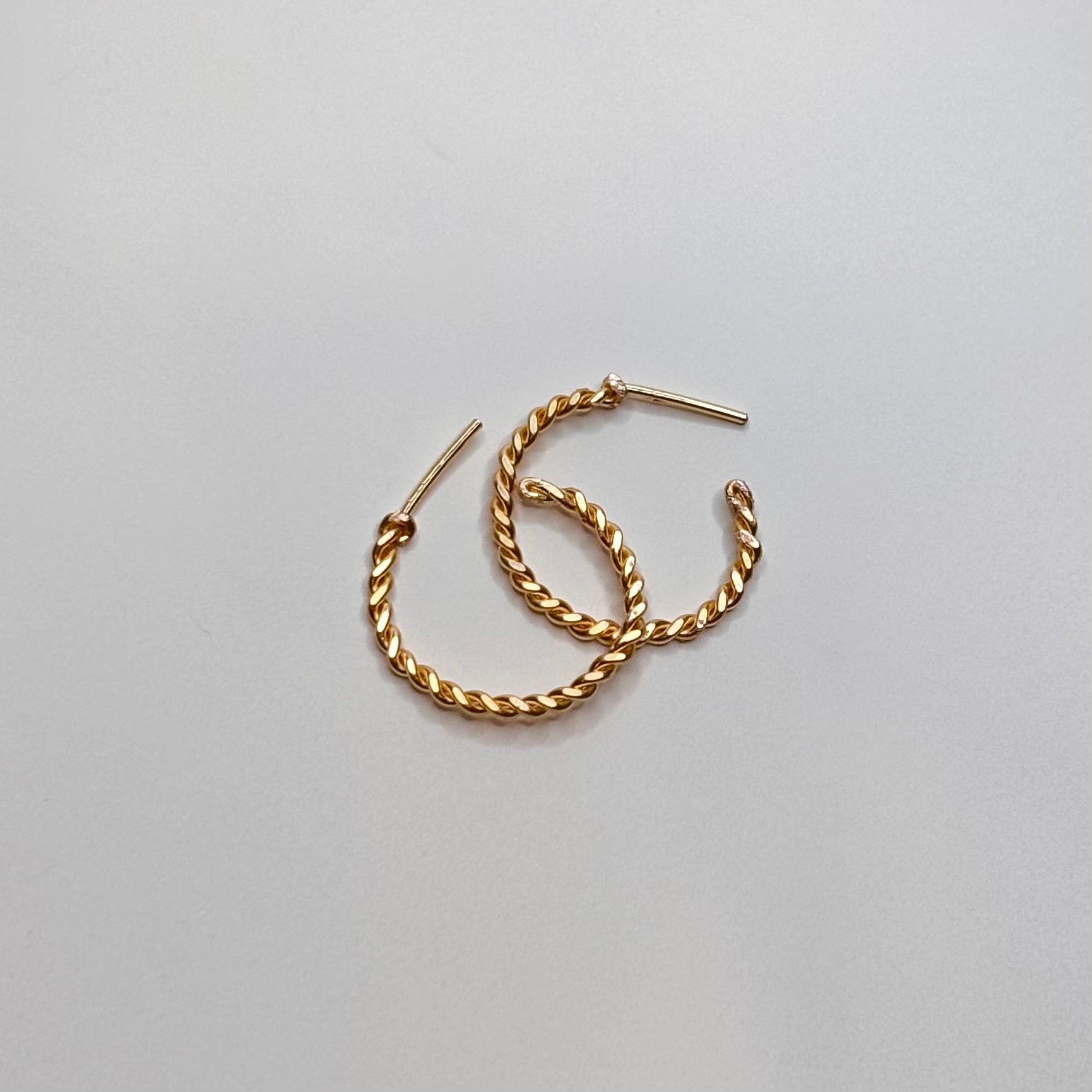 Twisted hoop earrings