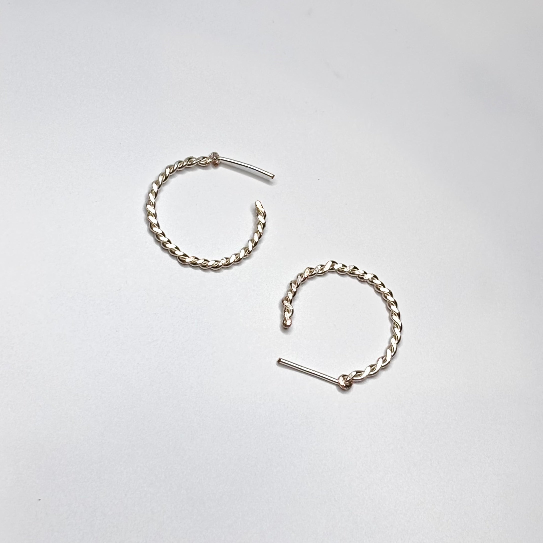 Twisted hoop earrings