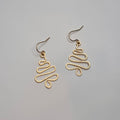 Hammered Christmas Tree earrings