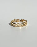 Braided hammered Ring