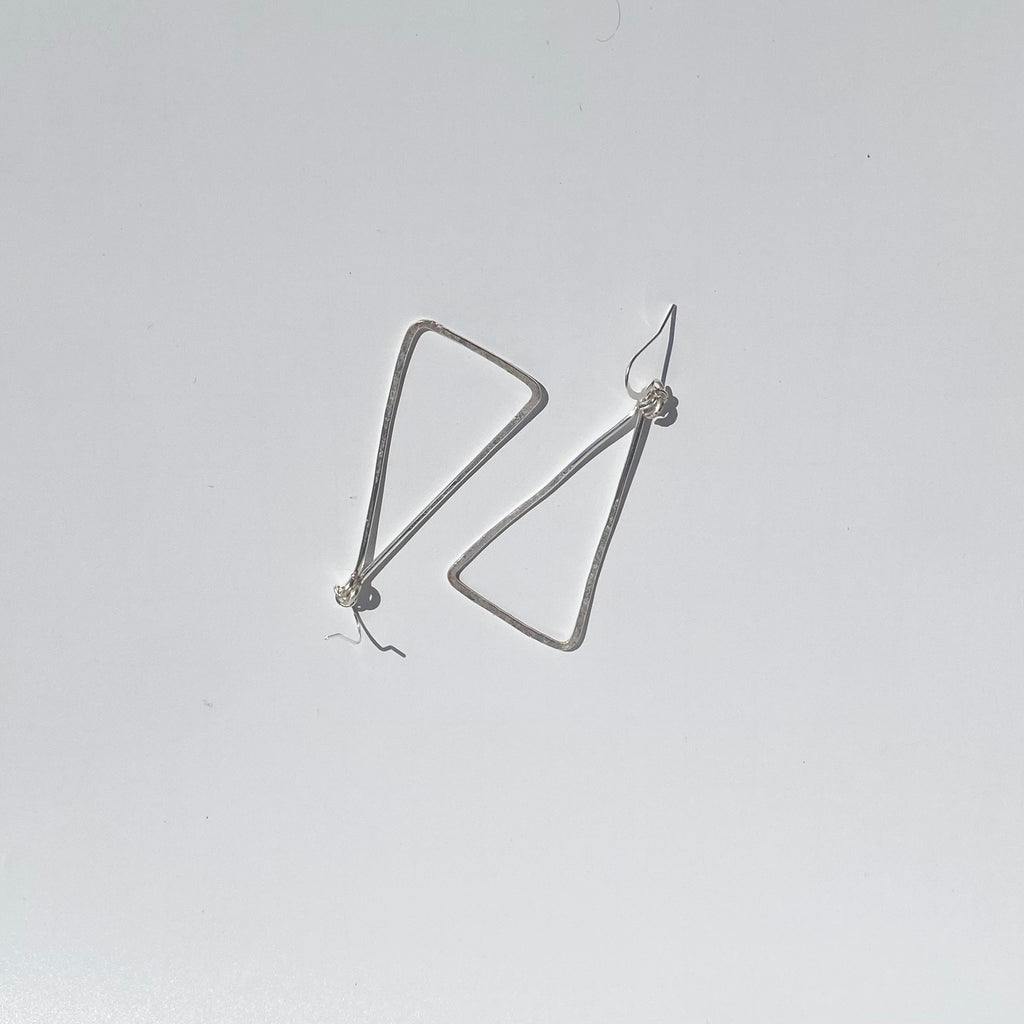 Hammered Triangle Dangles