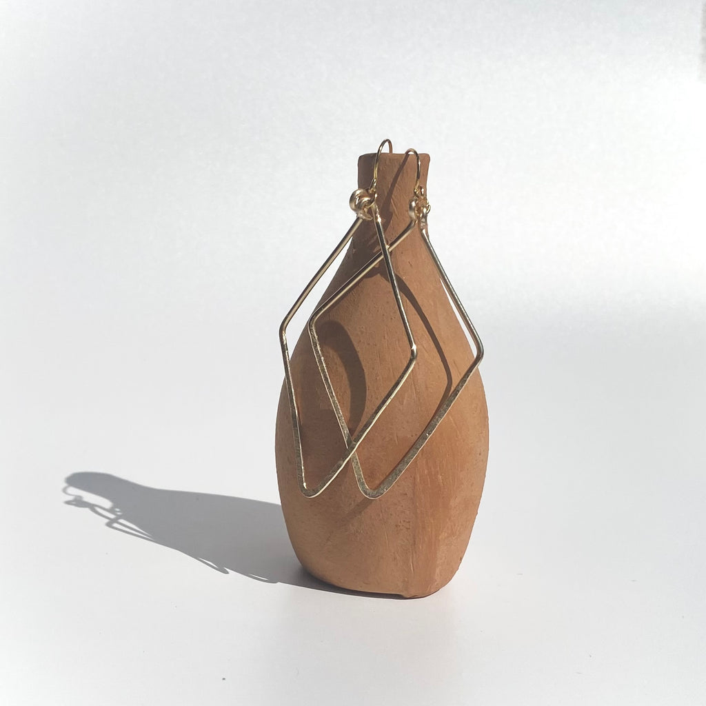 Hammered Diamond Dangles