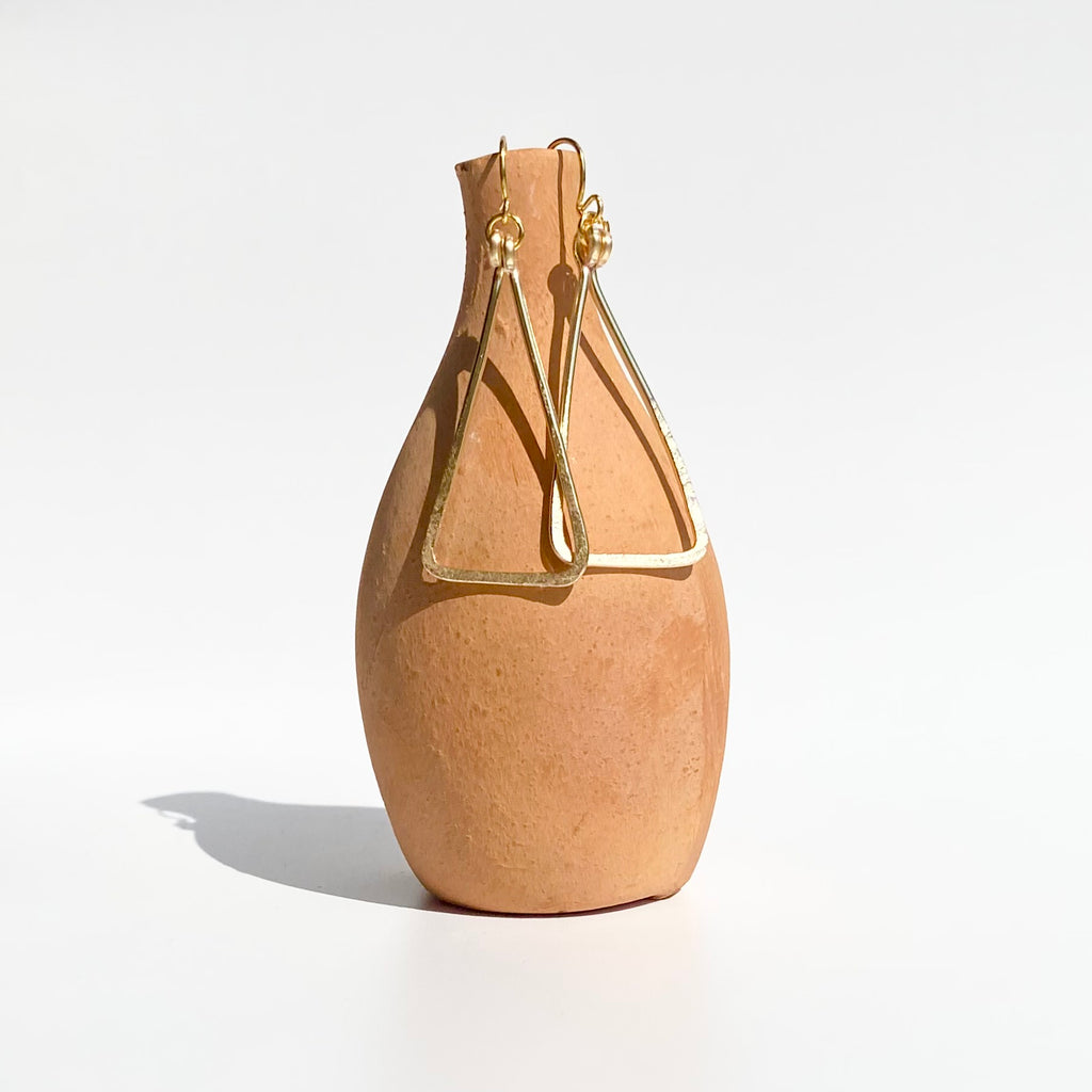 Hammered Triangle Dangles