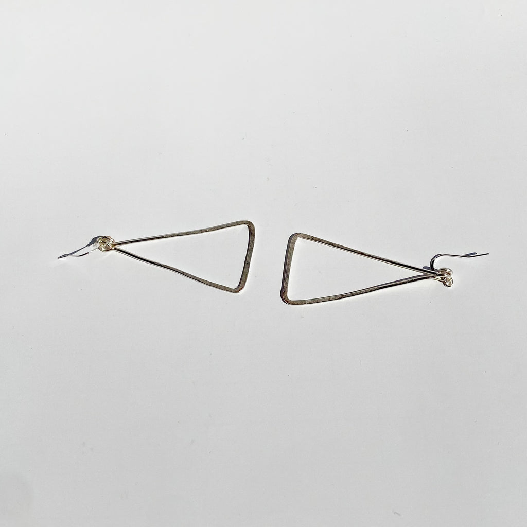 Hammered Triangle Dangles