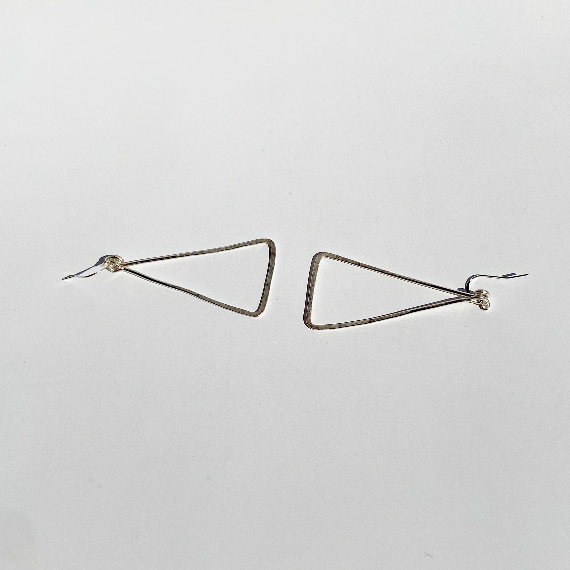 Hammered Triangle Dangles