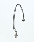 The textured cross necklace