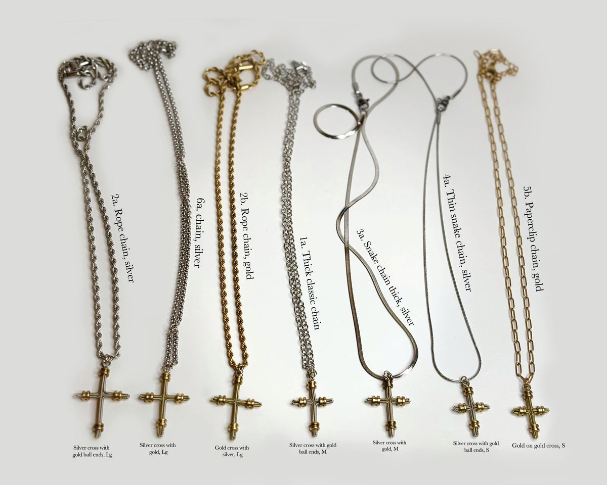 One String Cross Chain Guitar String Necklace – Designs by Sasha